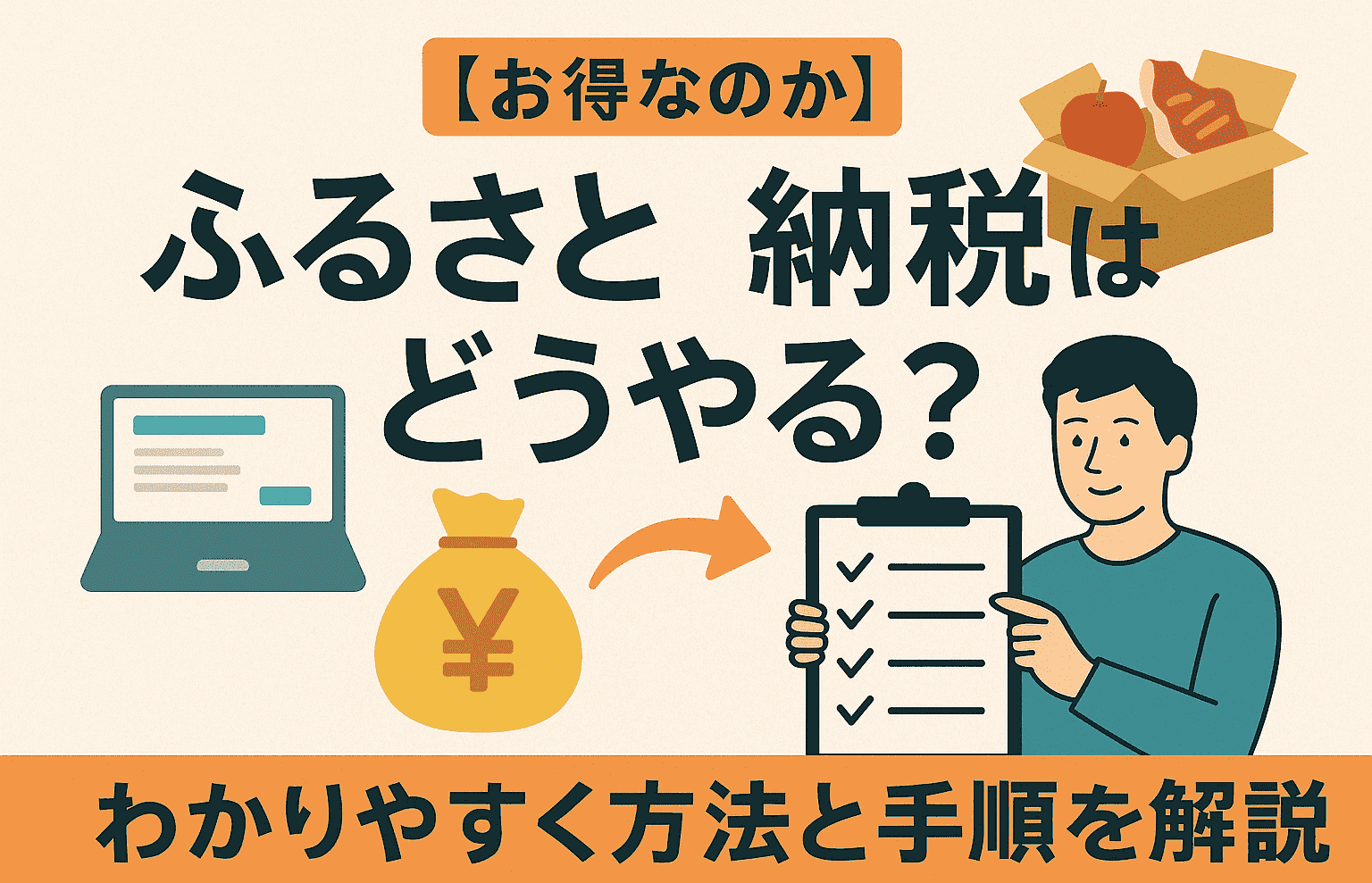 【お得なのか】ふるさと納税はどうやる？わかりやすく方法と手順を解説
