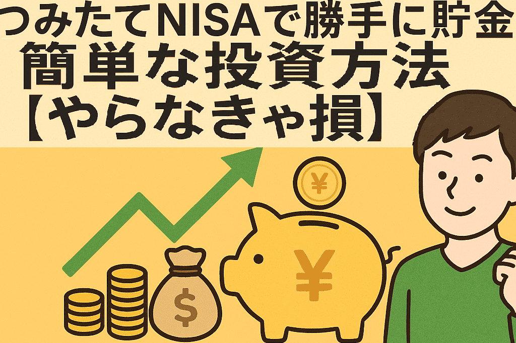 【つみたてNISAで勝手に貯金】簡単な投資方法【やらなきゃ損】