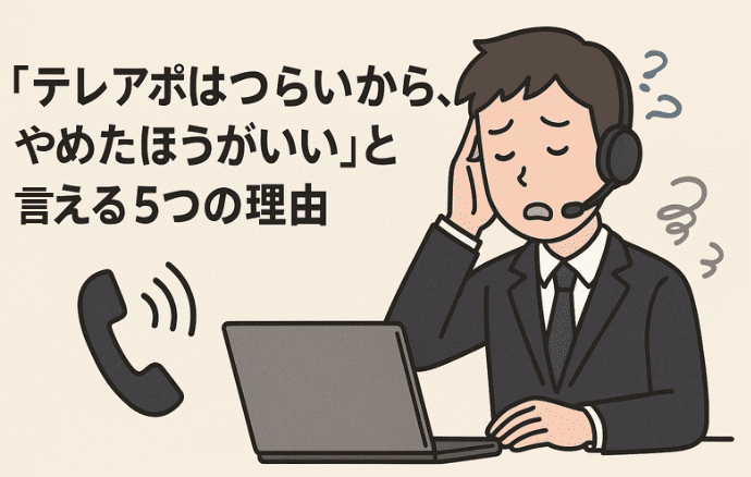 「テレアポはつらいから、やめたほうがいい」と言える5つの理由